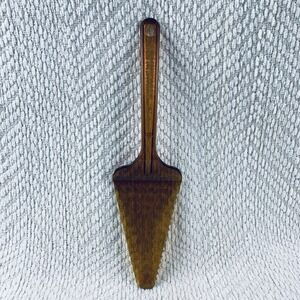 Vintage Ultratemp Amber Pie Cake Server #2119 Serrated‎ Robinson Knife Co USA